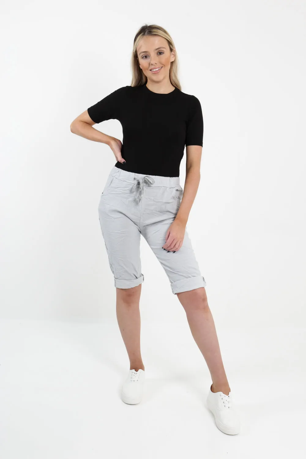 Italian Plain Magic Stretch Chino Shorts