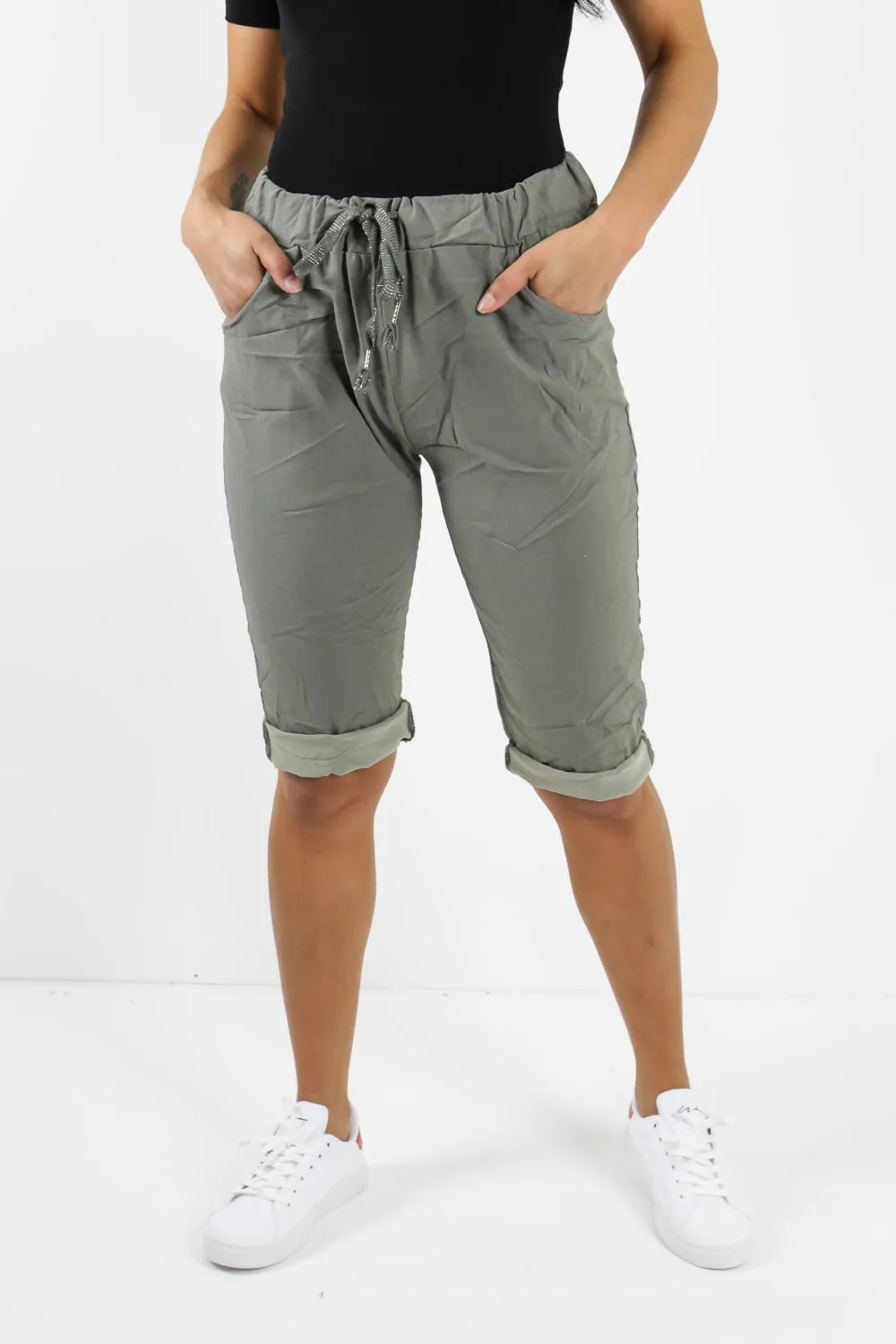 Italian Plain Magic Stretch Chino Shorts