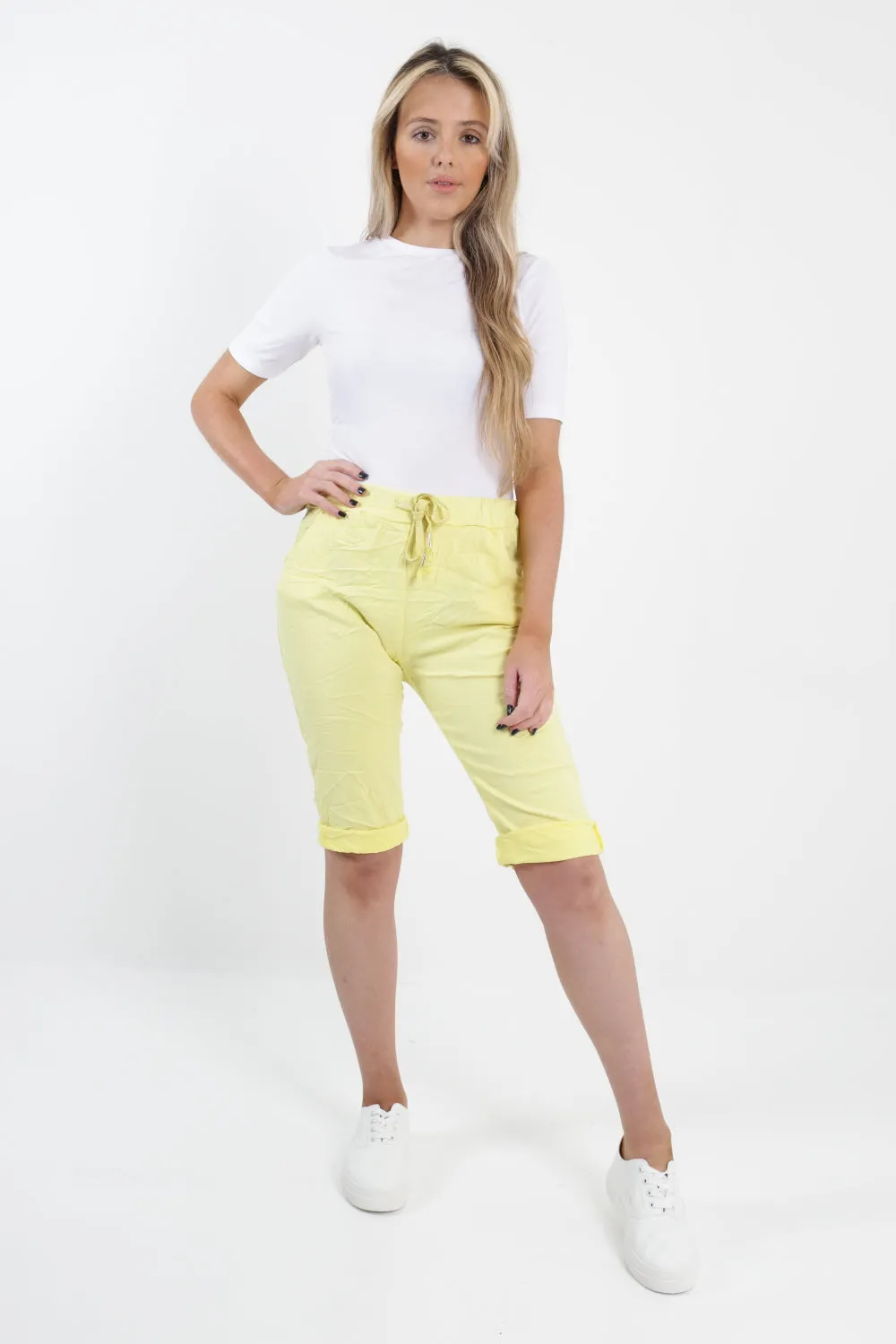 Italian Plain Magic Stretch Chino Shorts