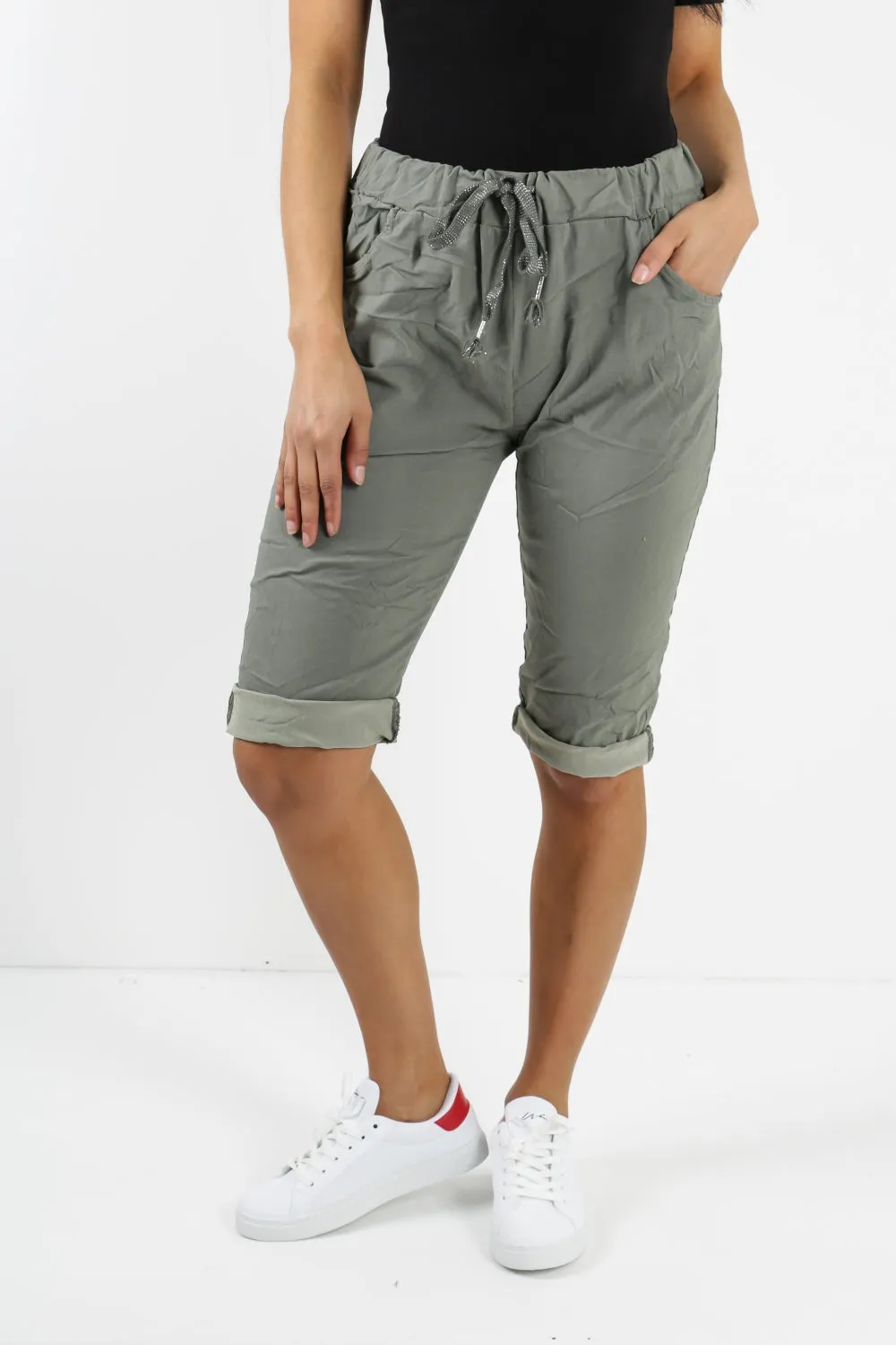 Italian Plain Magic Stretch Chino Shorts