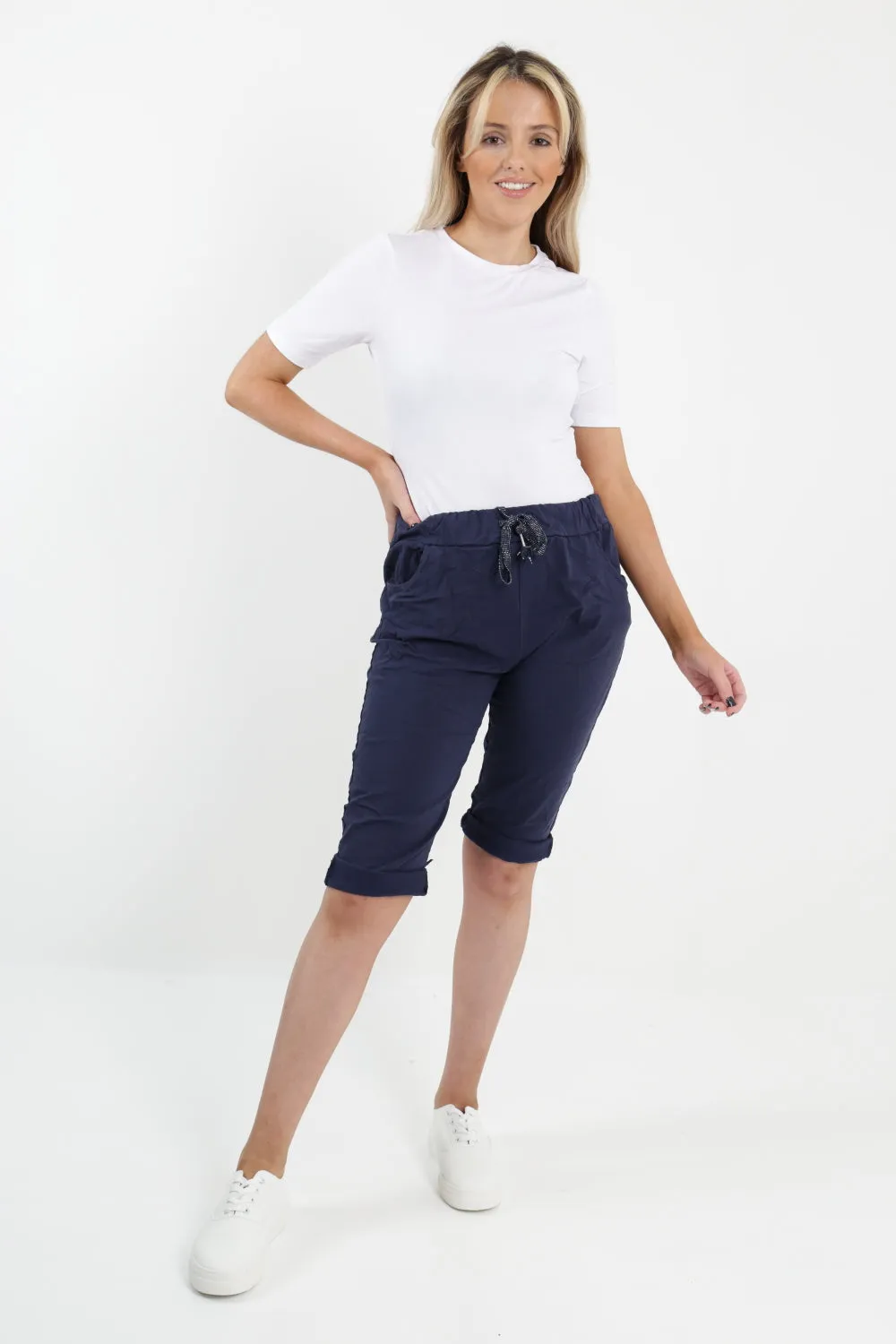 Italian Plain Magic Stretch Chino Shorts