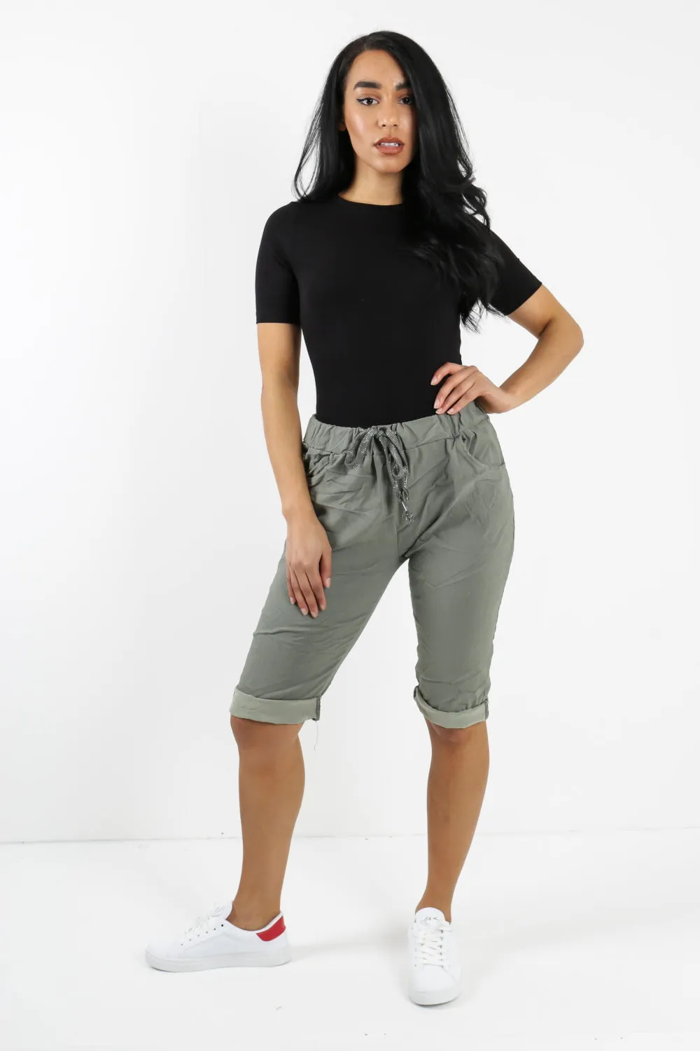 Italian Plain Magic Stretch Chino Shorts