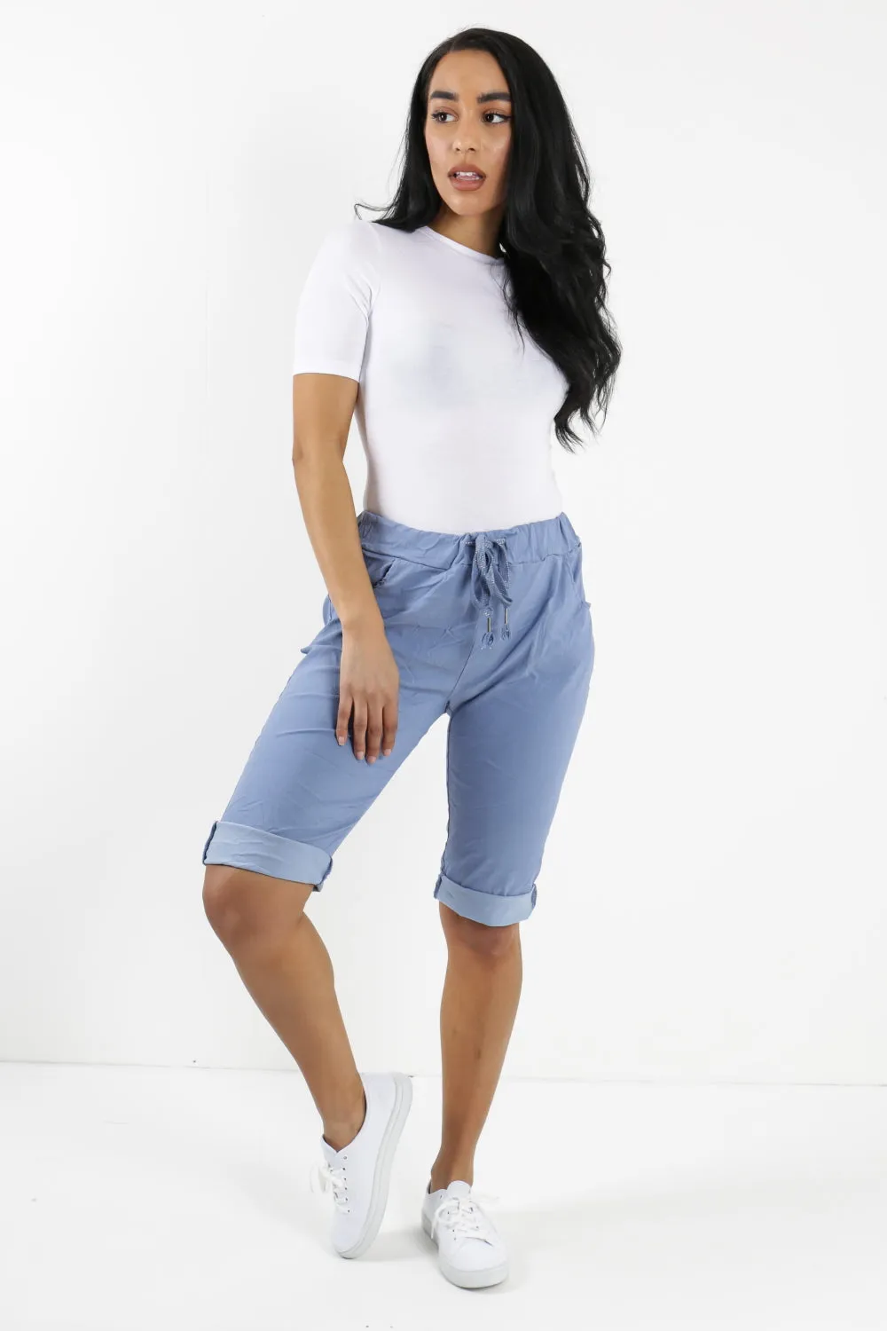 Italian Plain Magic Stretch Chino Shorts