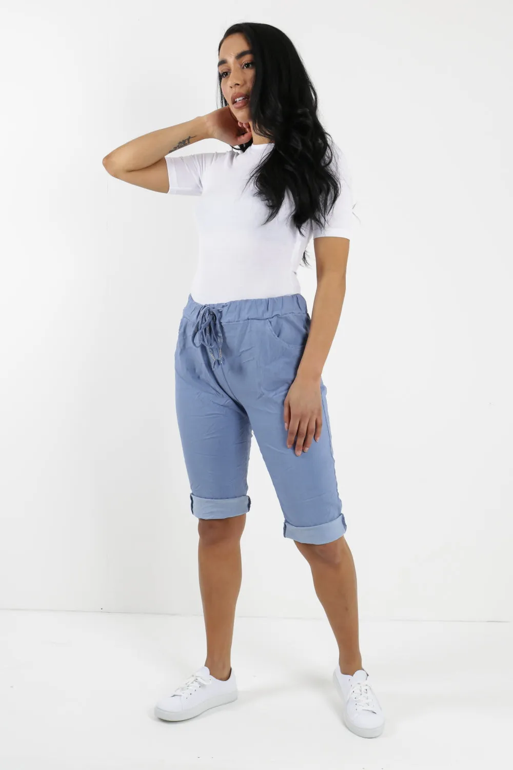 Italian Plain Magic Stretch Chino Shorts