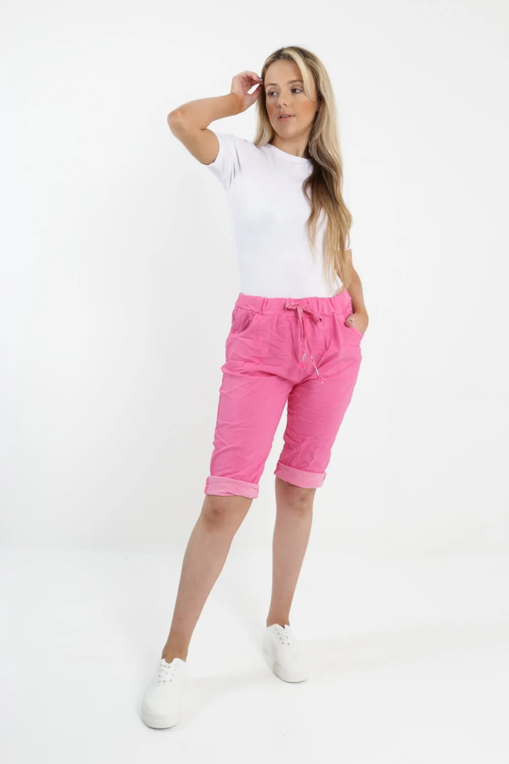 Italian Plain Magic Stretch Chino Shorts