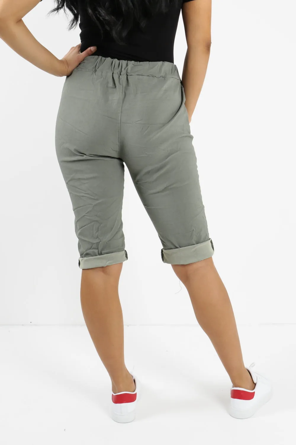 Italian Plain Magic Stretch Chino Shorts