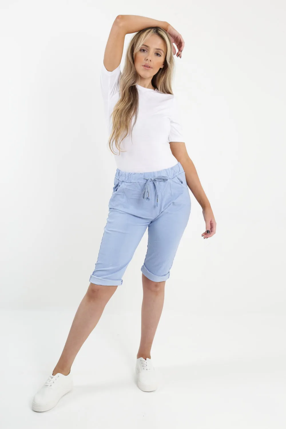Italian Plain Magic Stretch Chino Shorts