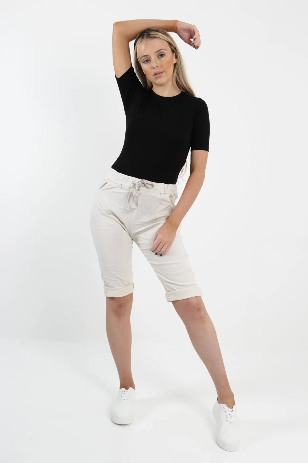 Italian Plain Magic Stretch Chino Shorts