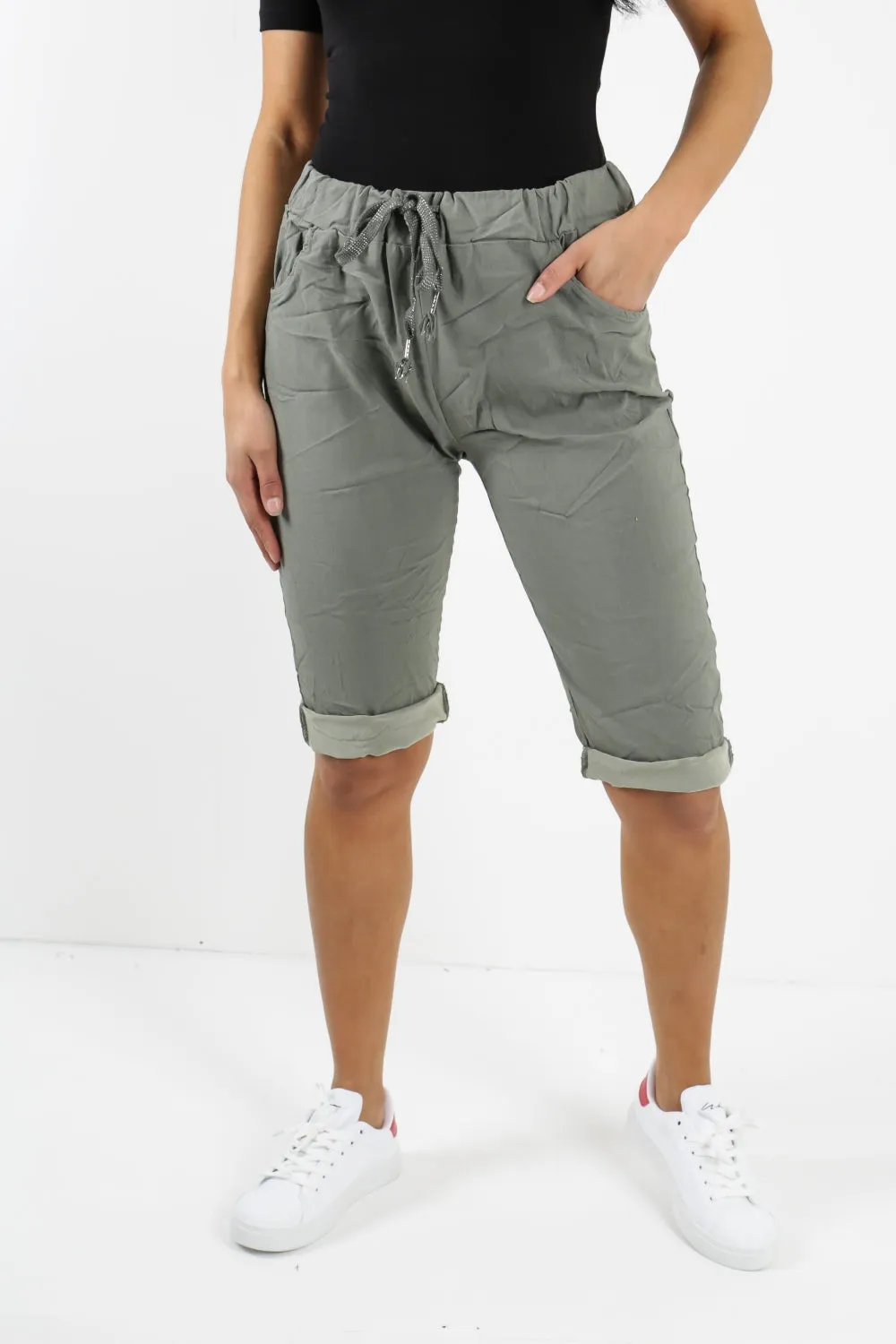 Italian Plain Magic Stretch Chino Shorts