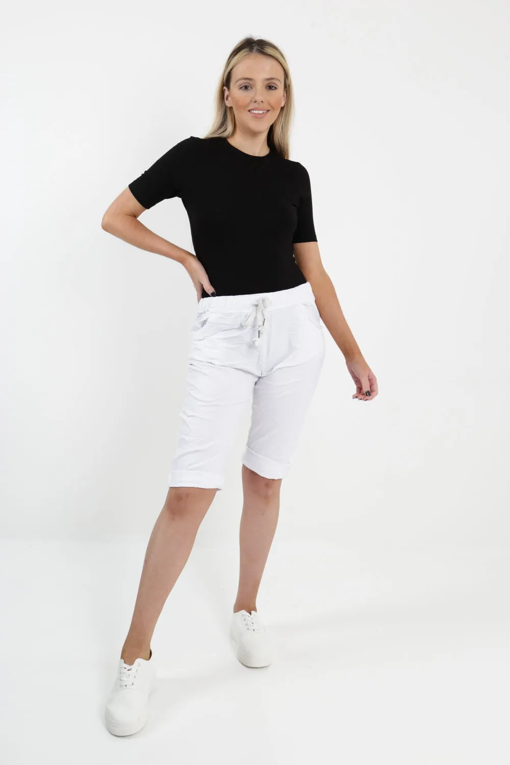 Italian Plain Magic Stretch Chino Shorts