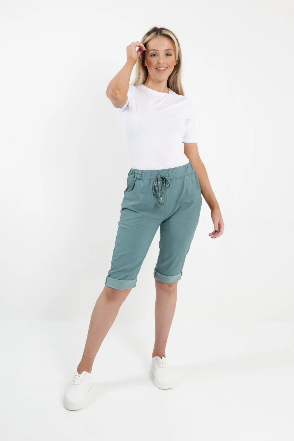 Italian Plain Magic Stretch Chino Shorts