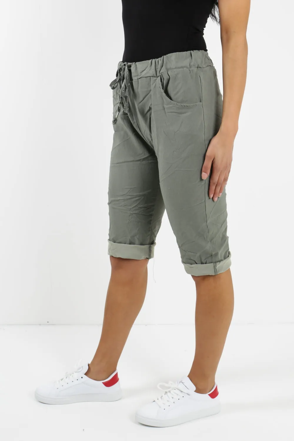 Italian Plain Magic Stretch Chino Shorts