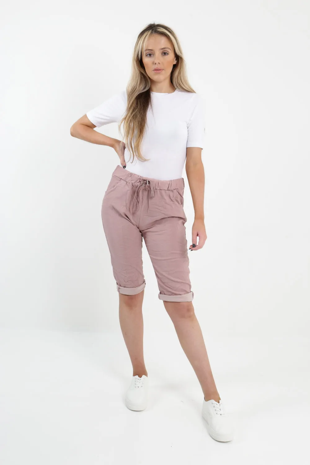 Italian Plain Magic Stretch Chino Shorts
