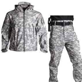 Jackets Soft Shell Hunting Jackets Army Waterproof Camo Uniforme Clothes Safari Windbreaker