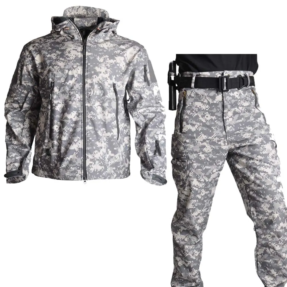 Jackets Soft Shell Hunting Jackets Army Waterproof Camo Uniforme Clothes Safari Windbreaker