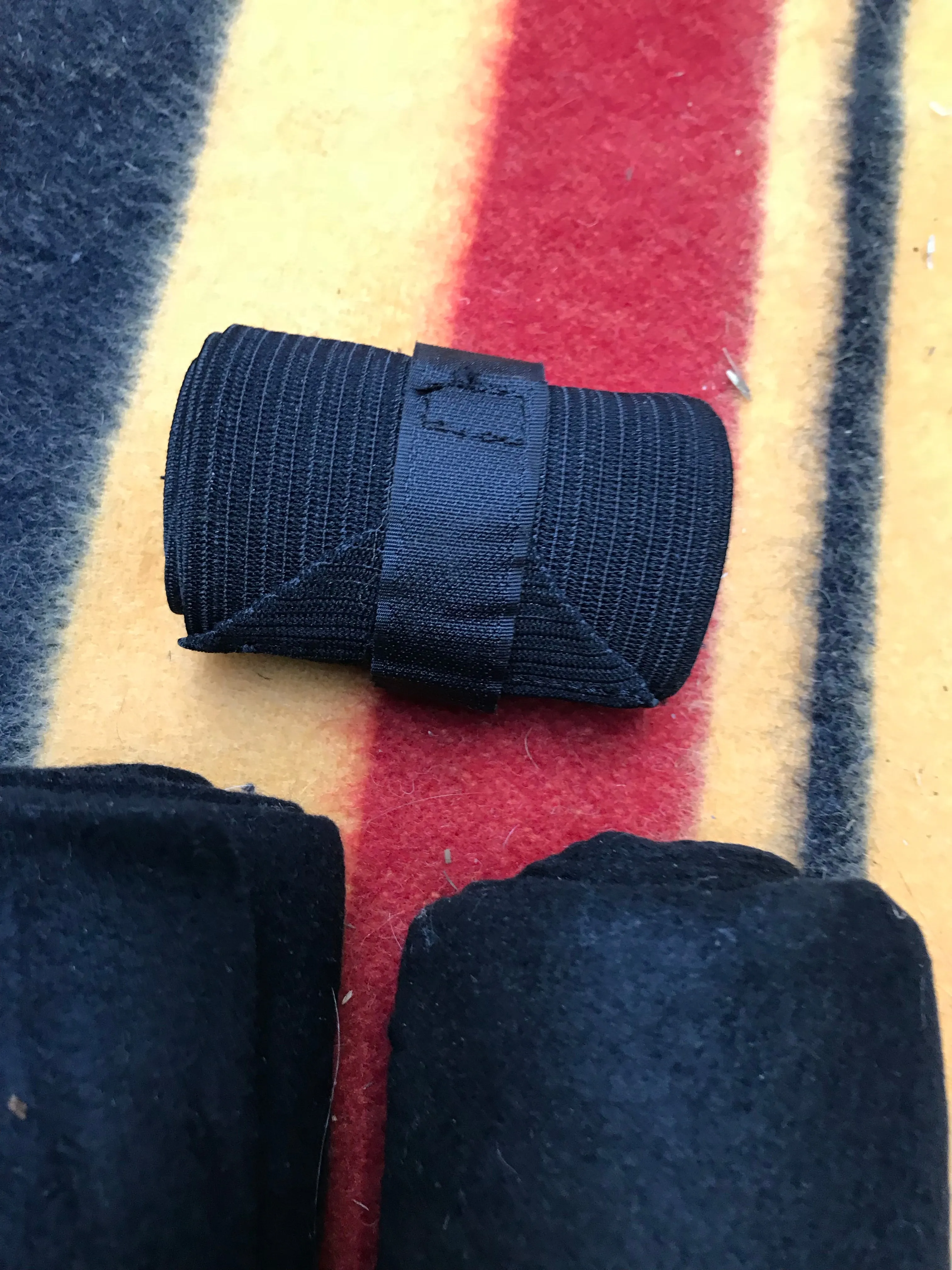 Jumpers horseline black fleece bandages with tail wrap FREE POSTAGE🟢