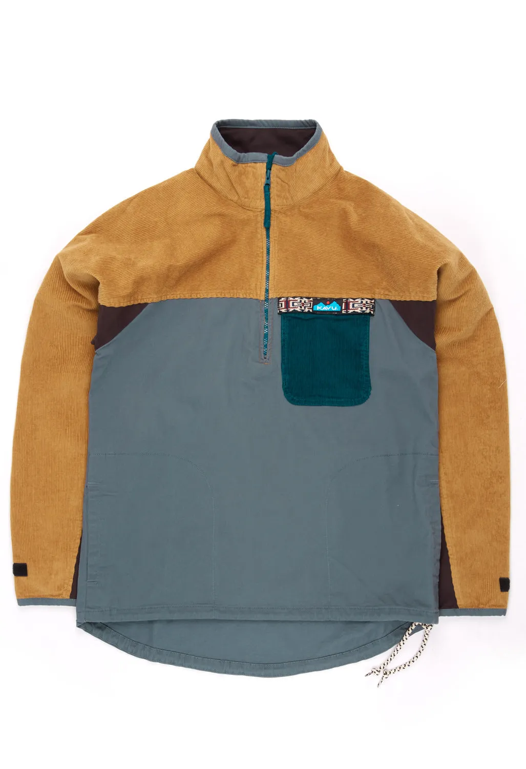 KAVU Men's Throwshirt Flex Half Zip Jacket - Bend Blend