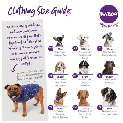 Kazoo Snuggie Dog Jumper Starbright 27cm