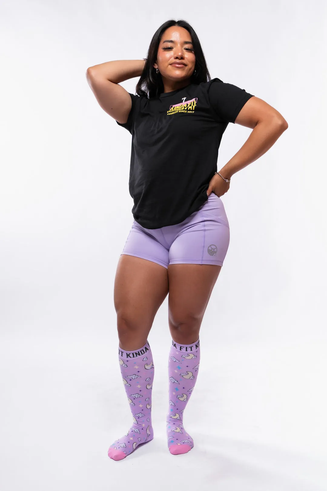 Kinda Fit Kinda Fat Swoler Moon Deadlift Socks