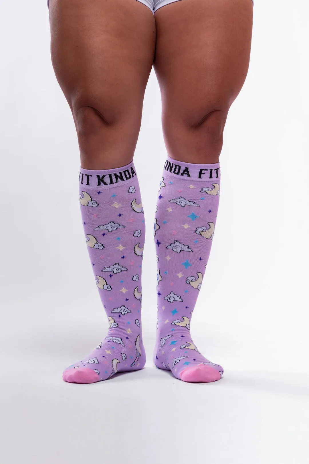 Kinda Fit Kinda Fat Swoler Moon Deadlift Socks