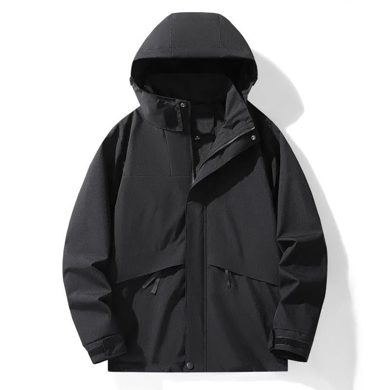 Men's Outdoor Waterproof Windproof Sports Jacket - Hooded
