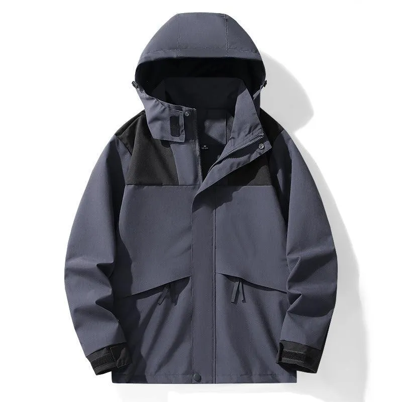 Men's Outdoor Waterproof Windproof Sports Jacket - Hooded