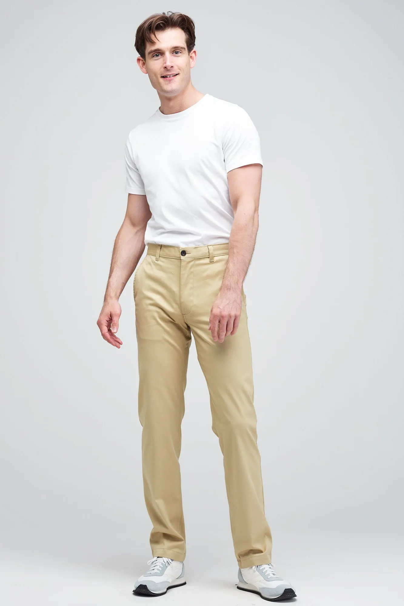 Men's Slim Stretch Chino - Stone