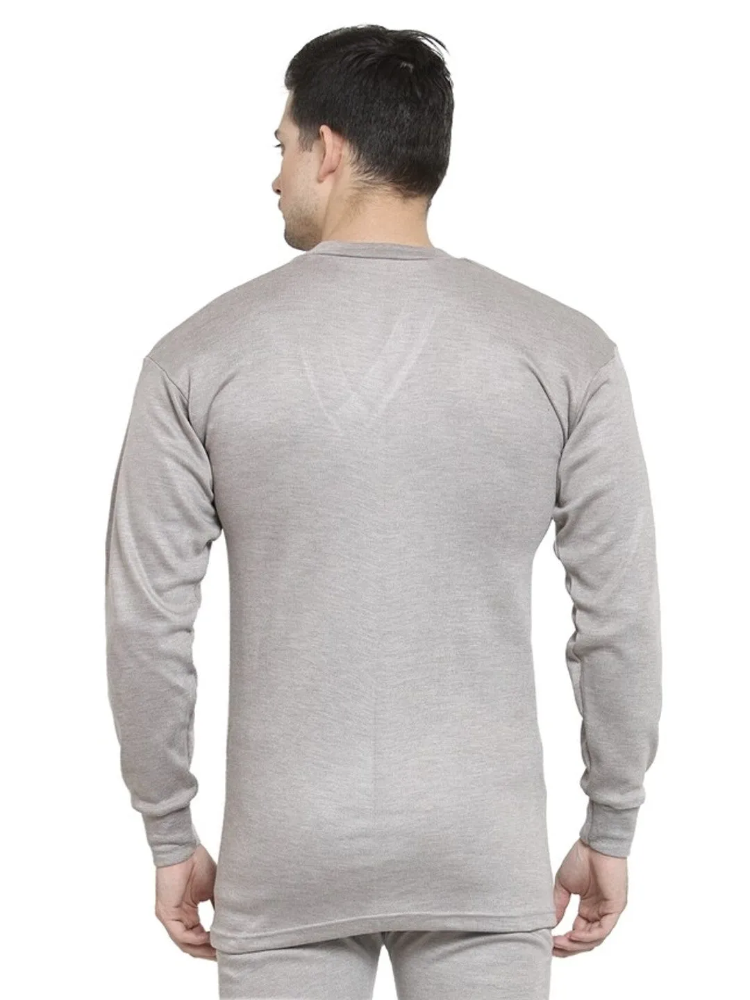 MEN'S SOLID V-NECK THERMAL TOP
