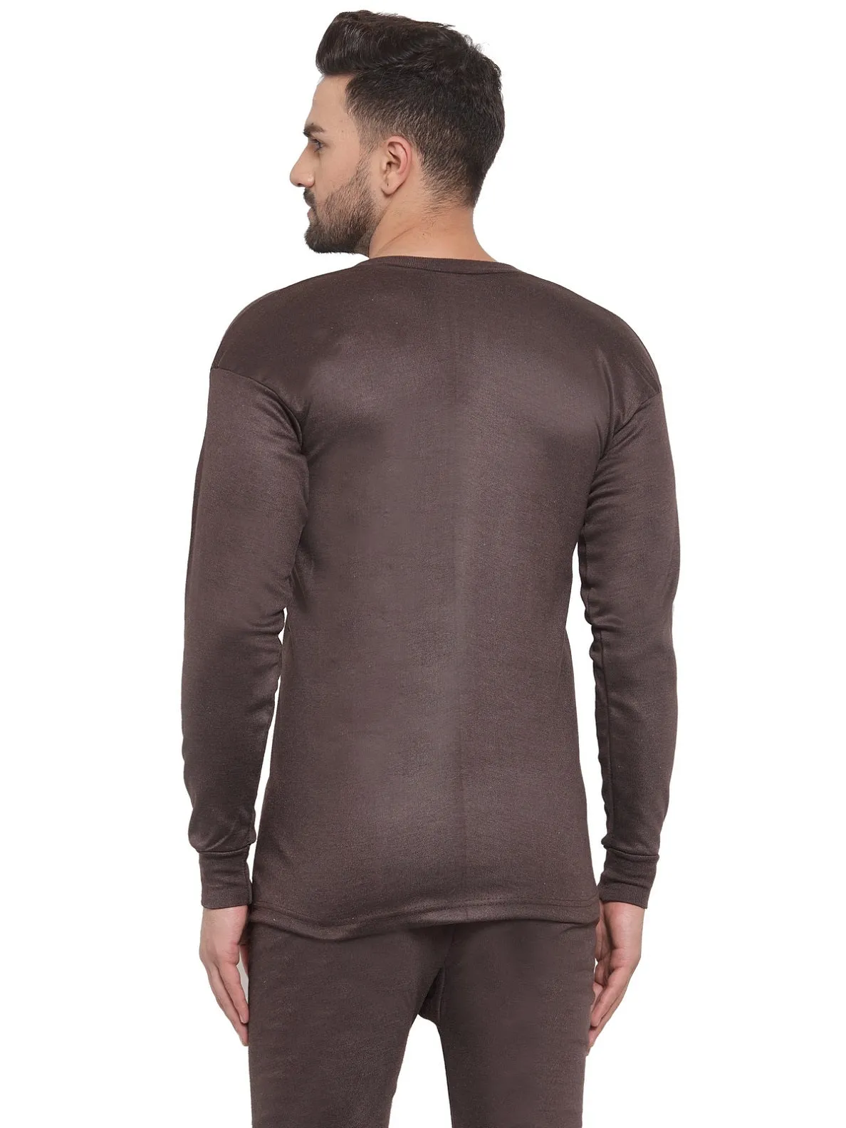MEN'S SOLID V-NECK THERMAL TOP