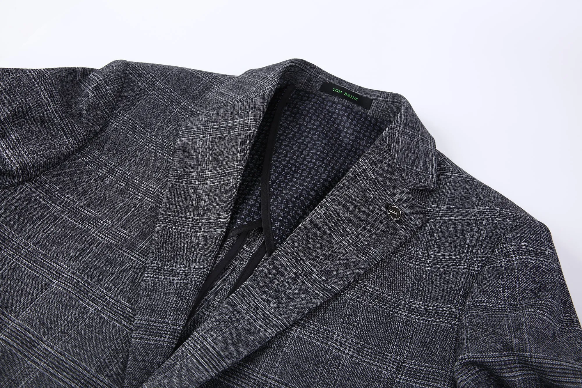 Modern Vintage Collection Sport Coat  PLAID GREY TBK501