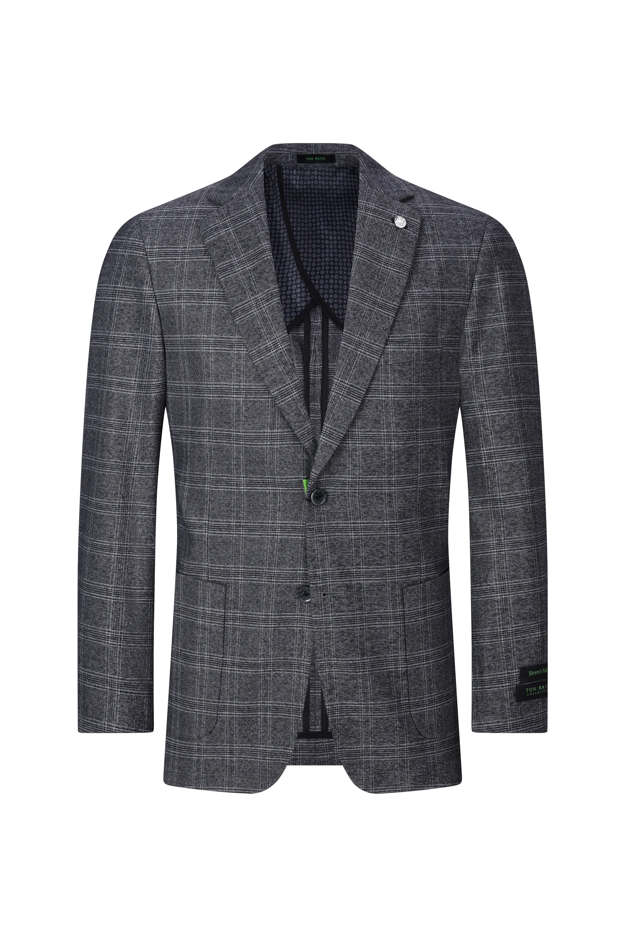 Modern Vintage Collection Sport Coat  PLAID GREY TBK501