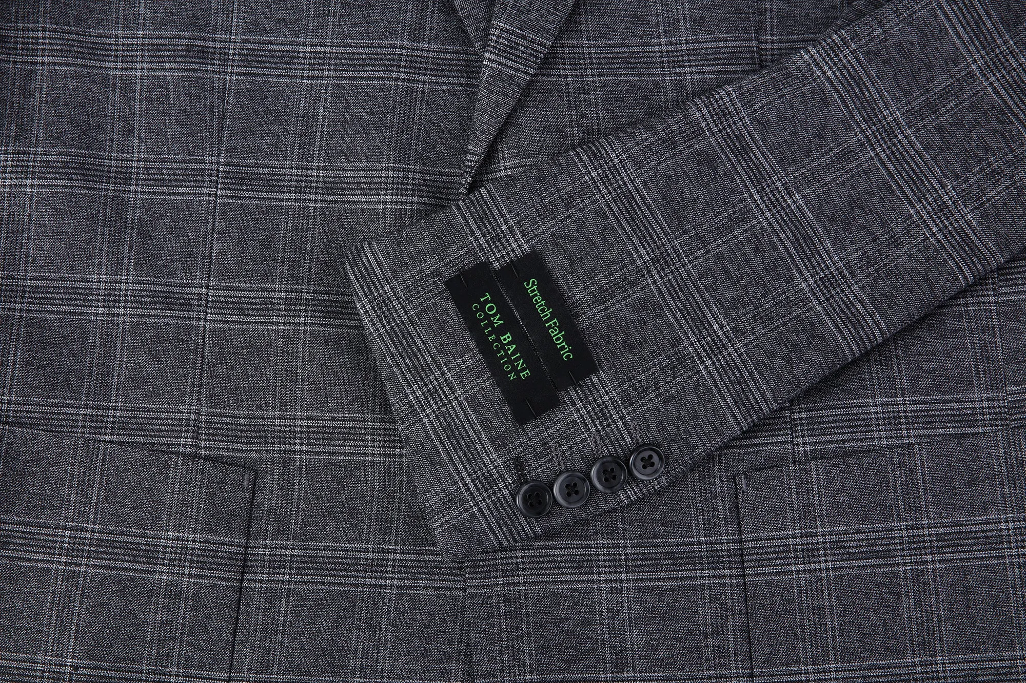 Modern Vintage Collection Sport Coat  PLAID GREY TBK501