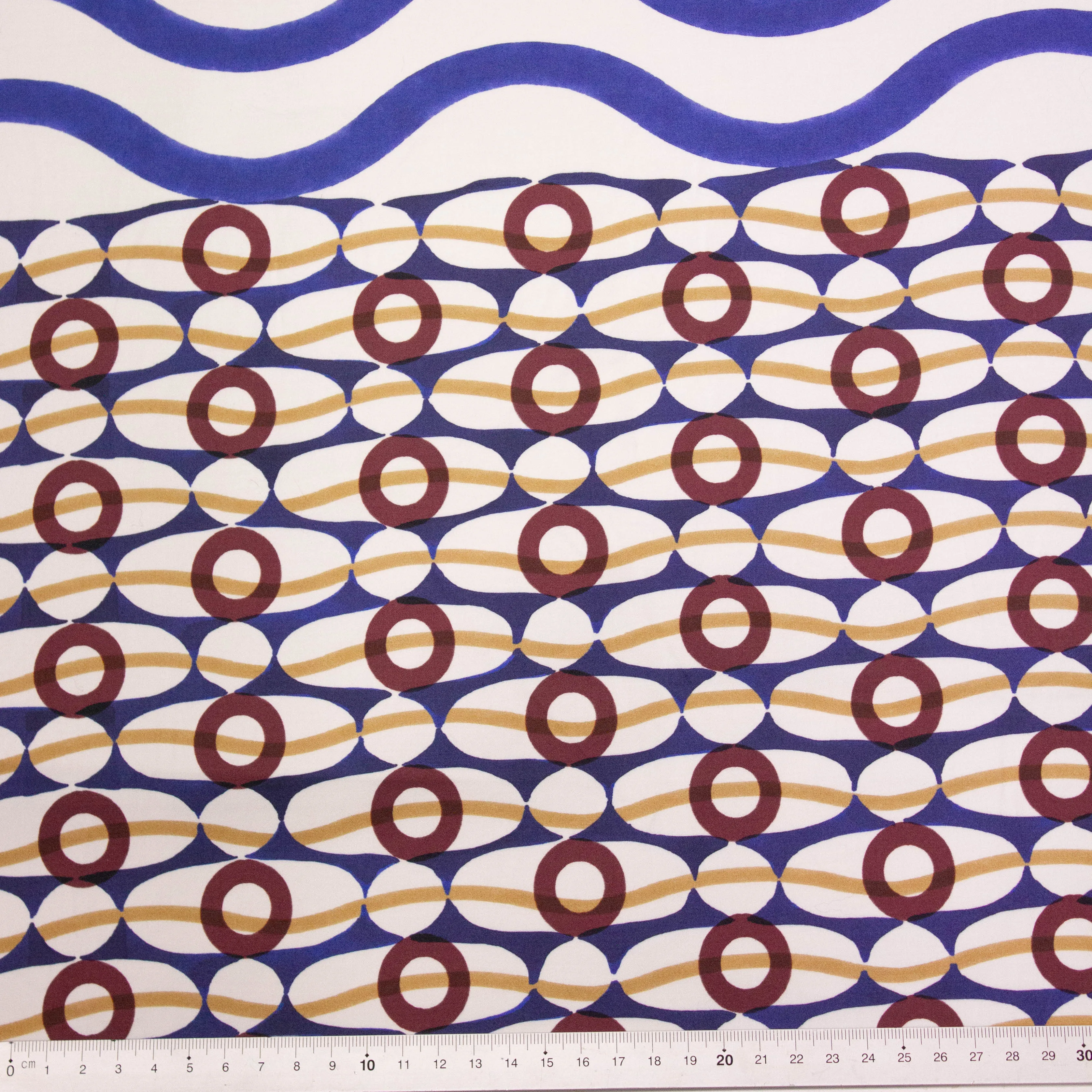 Nano Multicolour Abstract Cotton Stretch PANEL 125cm