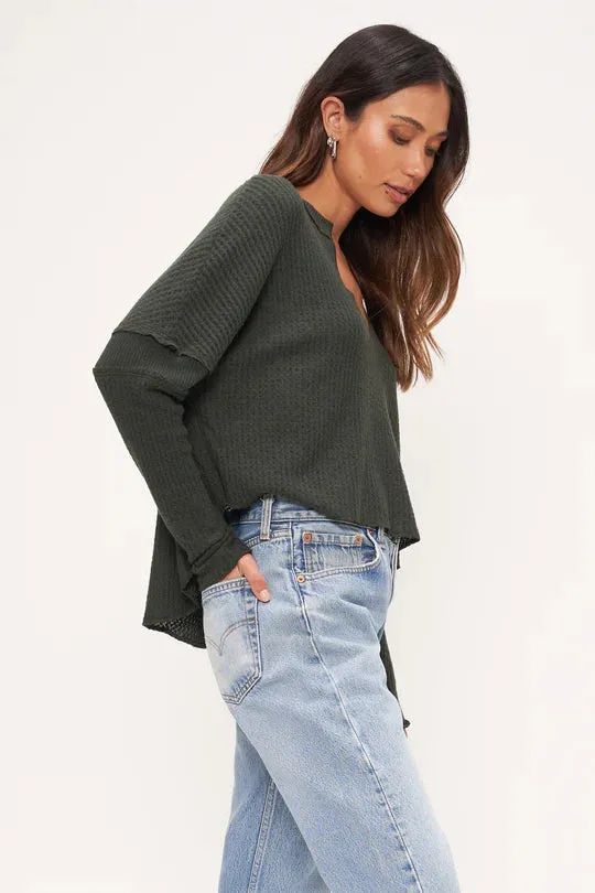 On The Road Notch Neck Cozy Thermal