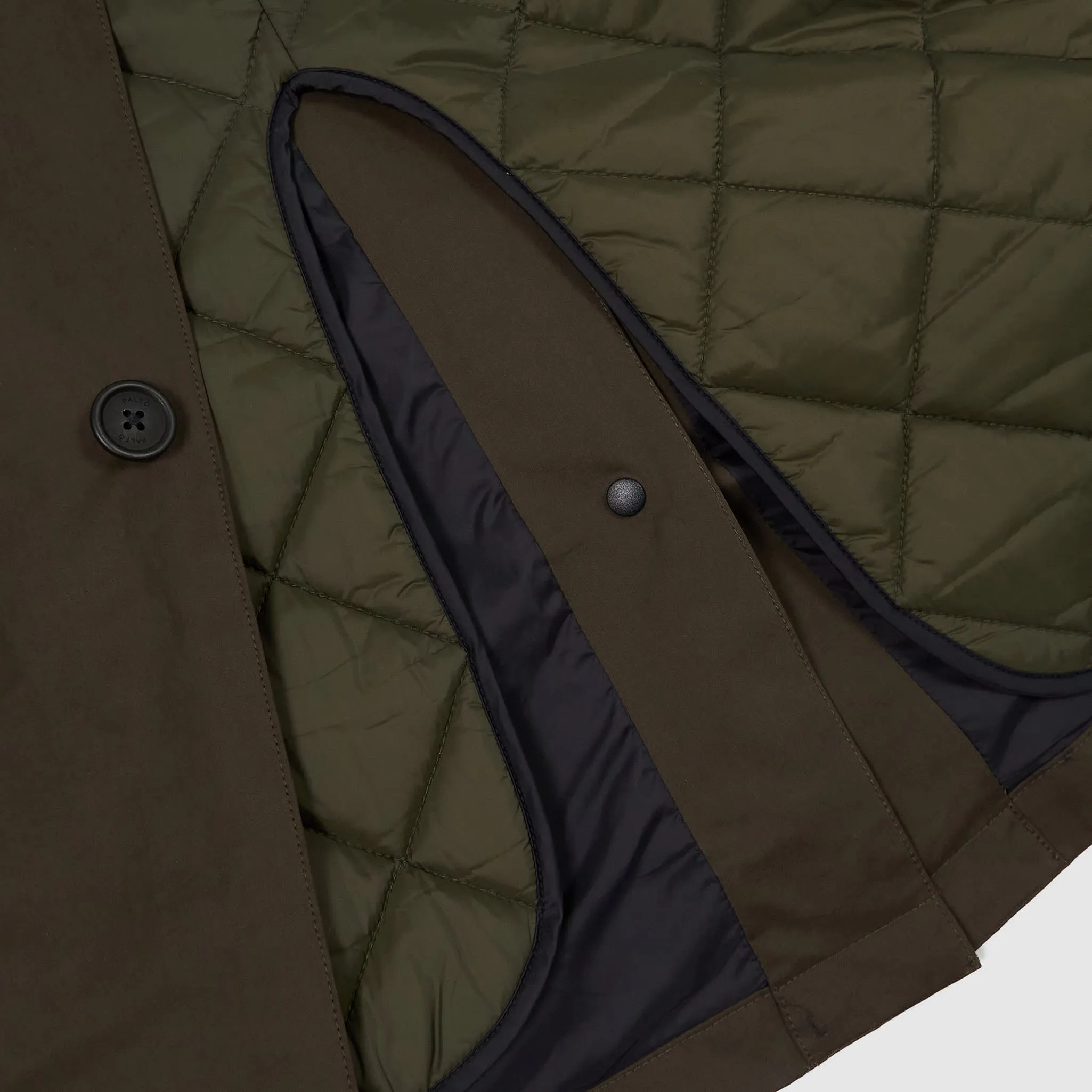 Palto Classic Cotton Blend Trench Coat Detachable Liner
