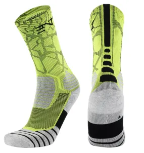 PATTERNED ENTITLED SOCKS - Tradie Yellow/Black