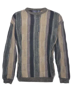 Patterned Jantzen Jumper - L