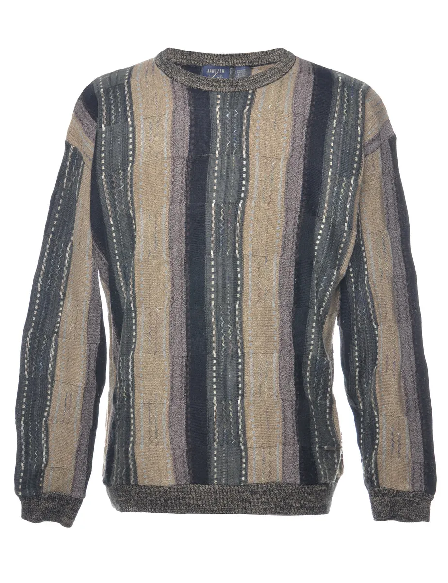 Patterned Jantzen Jumper - L