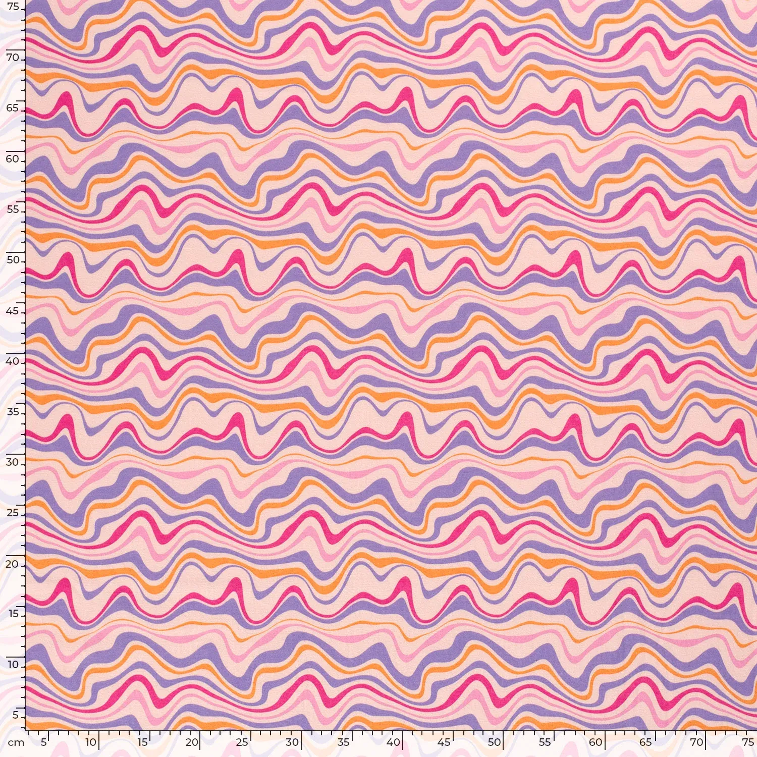 PINK WAVEY STRIPES ALPINE FLEECE PER METRE SALE
