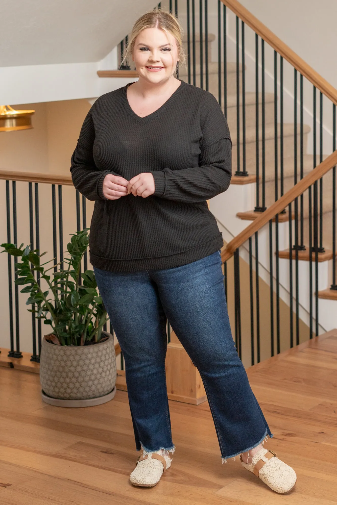Plus Size Kelley Layering Top - Black