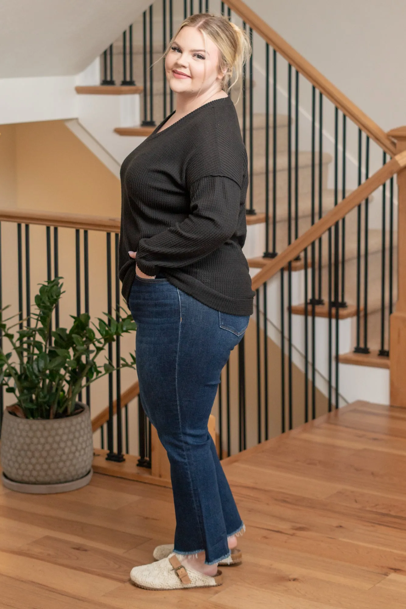Plus Size Kelley Layering Top - Black