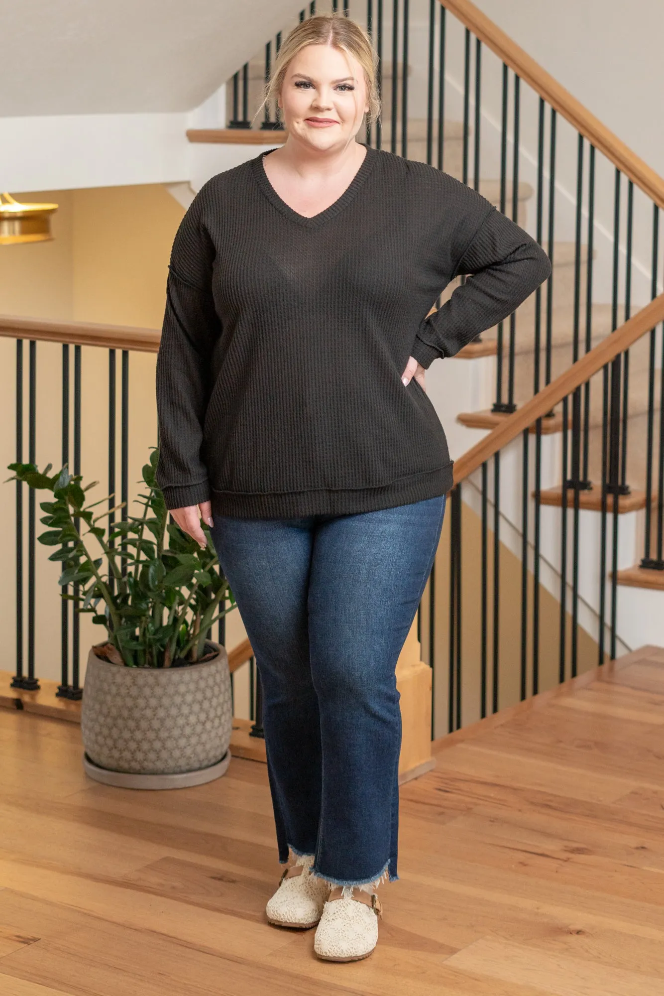 Plus Size Kelley Layering Top - Black