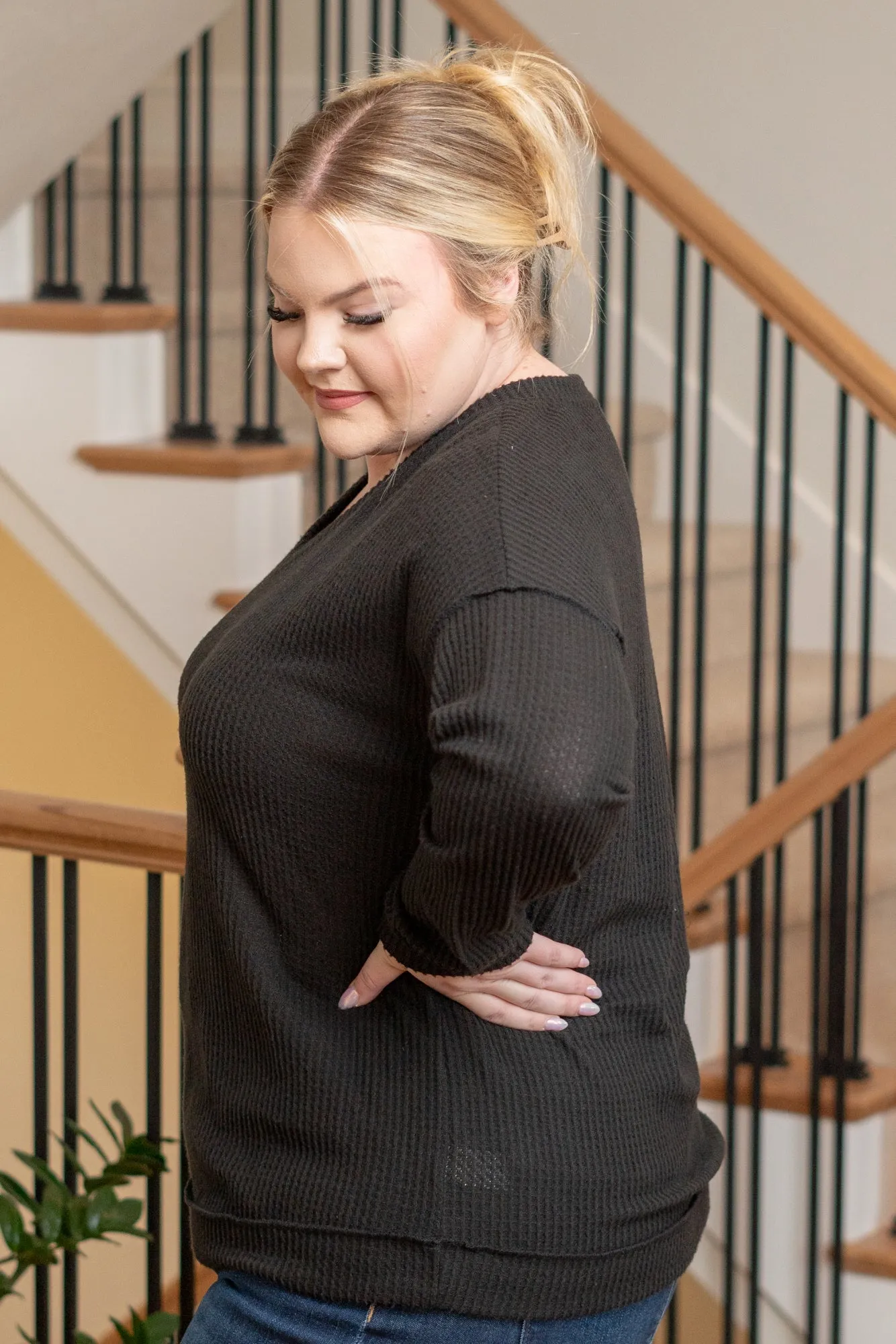Plus Size Kelley Layering Top - Black