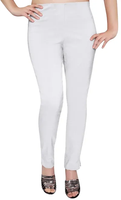 Pull On Straight Stretch Elasticated Trousers