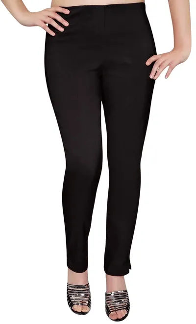 Pull On Straight Stretch Elasticated Trousers