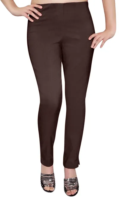 Pull On Straight Stretch Elasticated Trousers