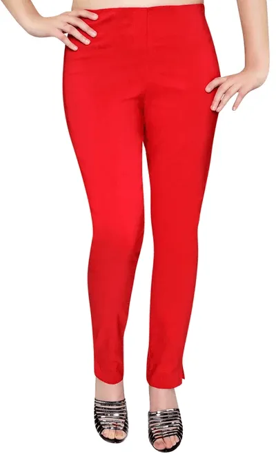 Pull On Straight Stretch Elasticated Trousers