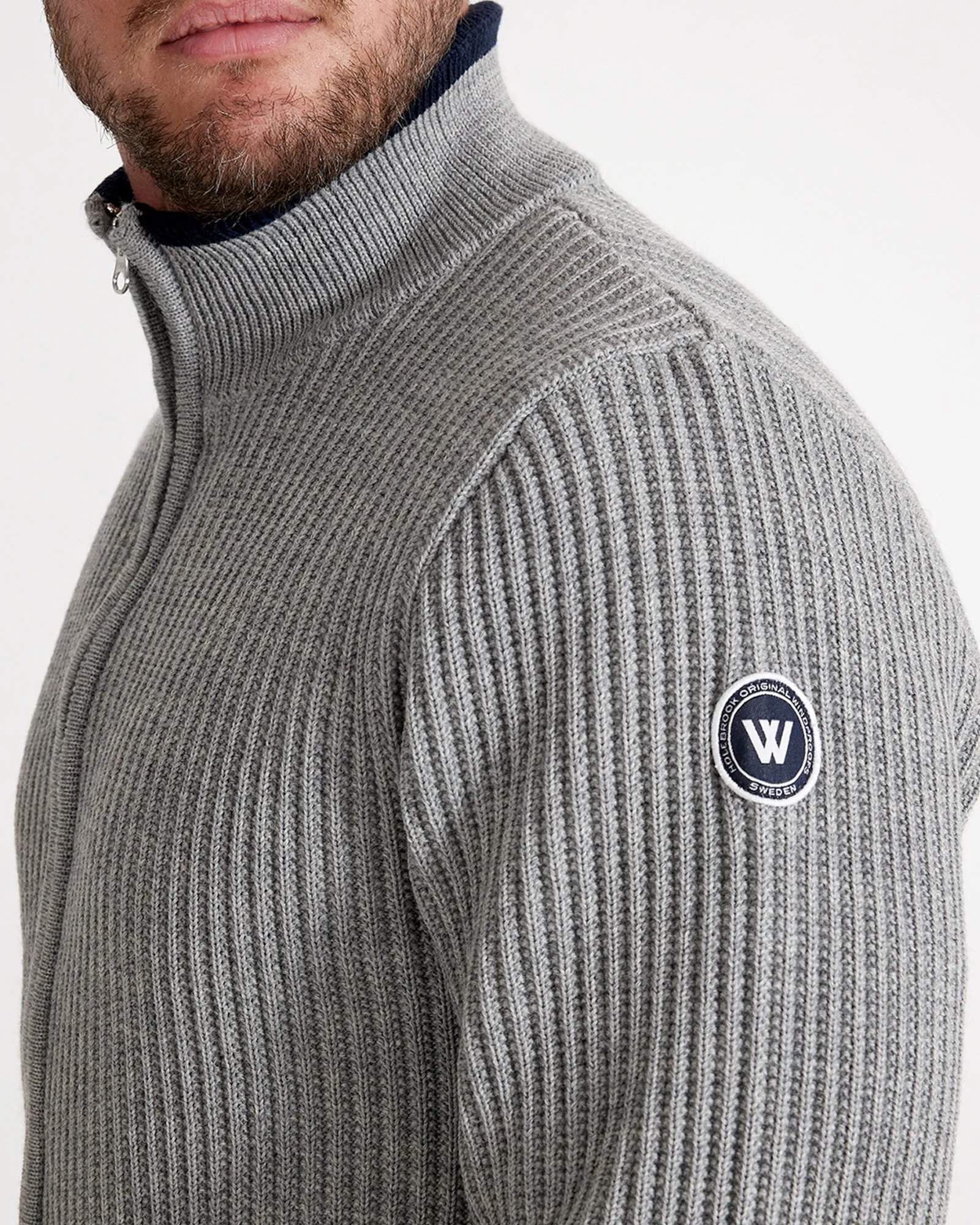 Ragnar Full Zip Windproof- Lt. Grey Melange
