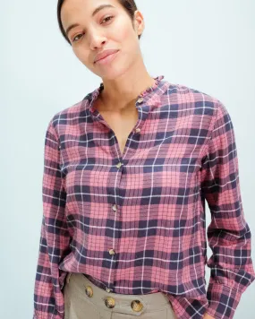 RAILS Andie checked shirt in rose indigo