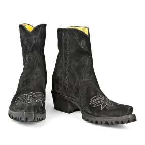 Raindance Ankle Zipper with Vibram and Stitching - Black